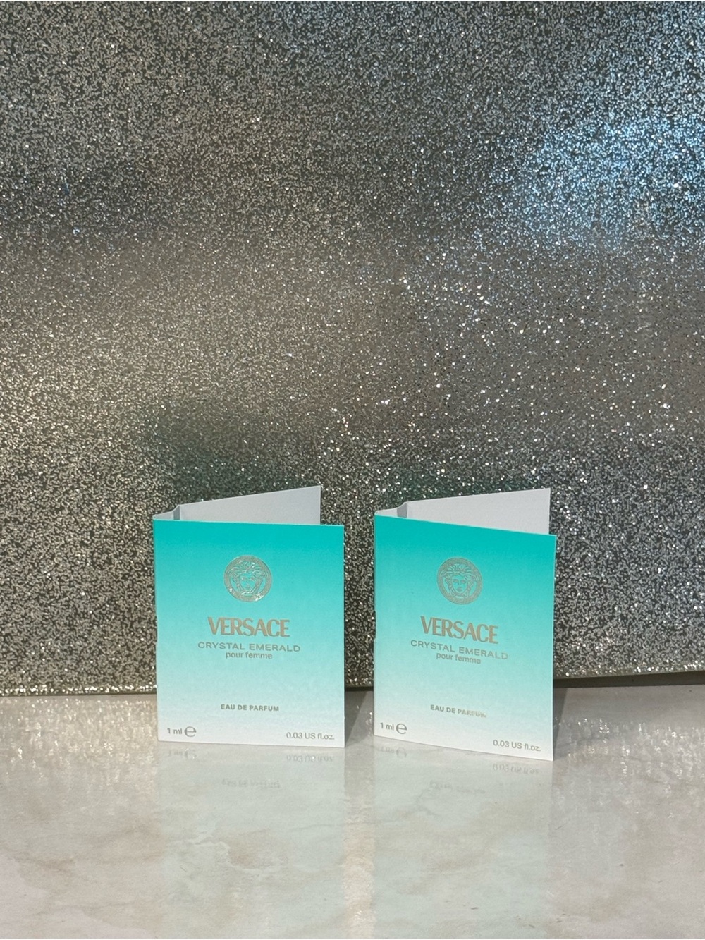 5 for $25 item 🌺 Versace Crystal Emerald Samples x2